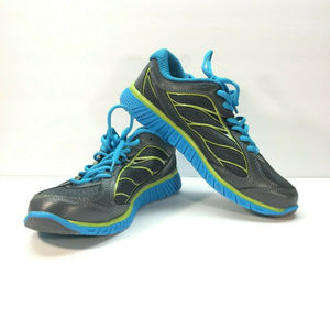 FILA Hyper Split Coolmax Lightweight Womens Running‎ Shoe Grey Lime Blue 9.5